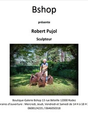 Exposition sculptures Robert Pujol chez Bshop