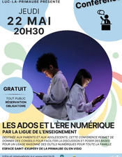 CONFÉRENCE : Les ados et l'ère numérique