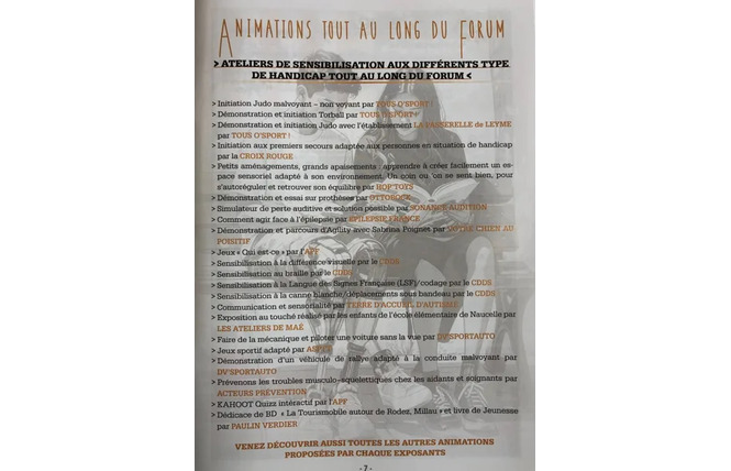 Forum des handicaps visibles et invisibles 2 - Le Monastère