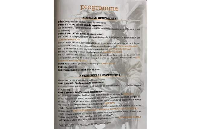 Forum des handicaps visibles et invisibles 4 - Le Monastère