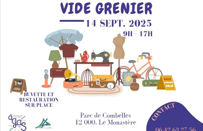 Grand Vide Grenier AGAS de Combelles 1 - Le Monastère