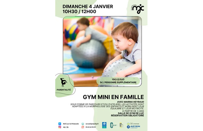 LOISIRS EN FAMILLE : Gym mini 1 - Luc-la-Primaube
