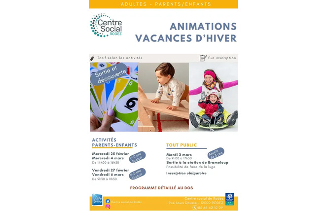 Animations vacances d'hiver 1 - Rodez