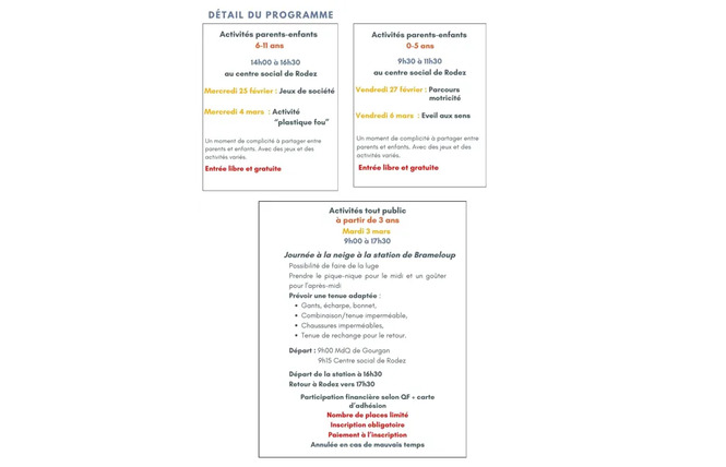 Animations vacances d'hiver 2 - Rodez