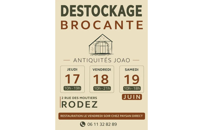 Destockage-Brocante: Antiquités JOAO 1 - Rodez