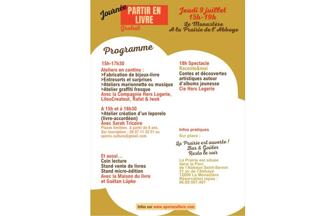 PARTIR EN LIVRE 1 - Le Monastère